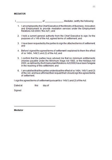 Settlement Agreement